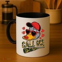 Call Me Valentines Duck Hunting Lover For Hunter Coffee Mug thumb 4