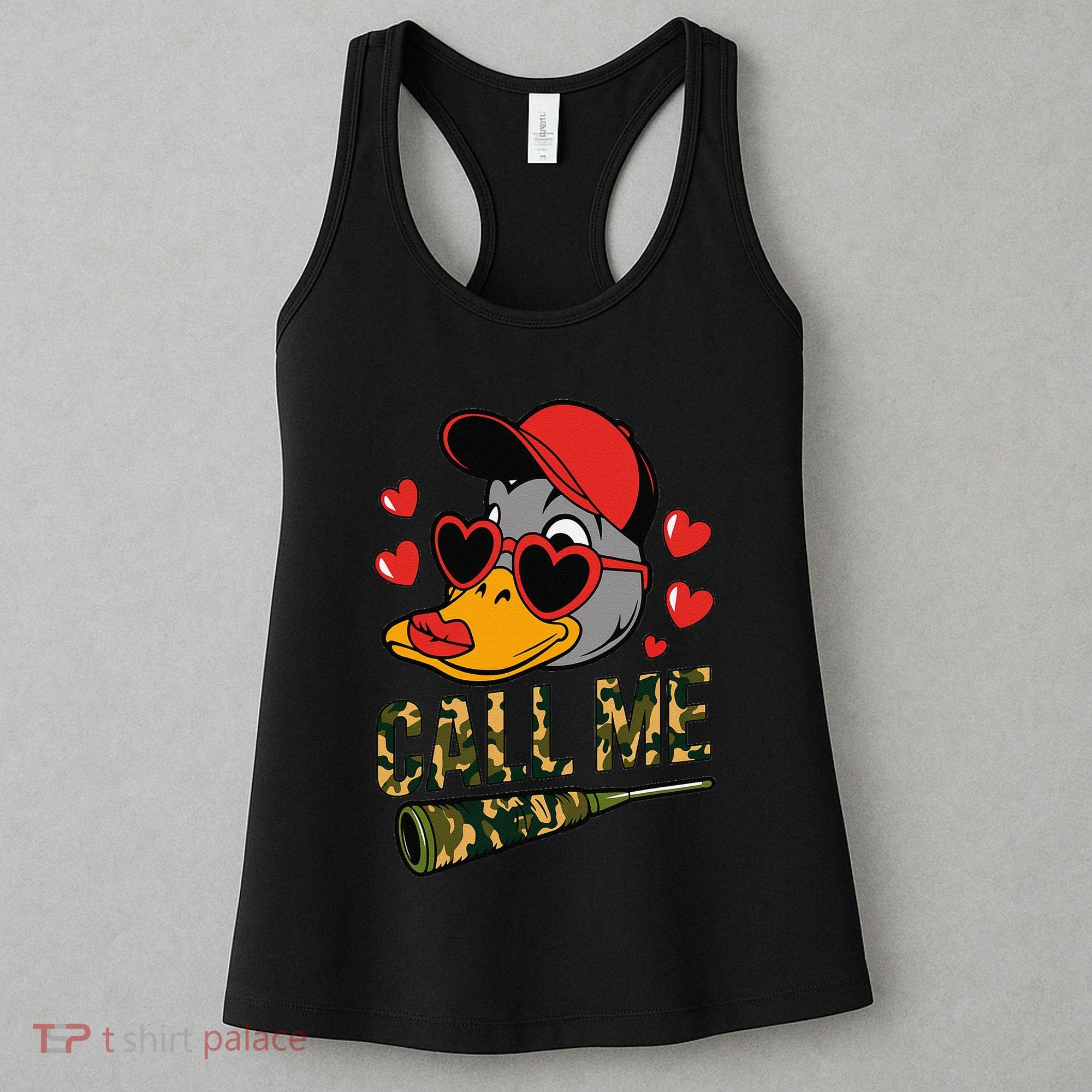 Call Me Valentines Duck Hunting Lover For Hunter Women's Tank Top