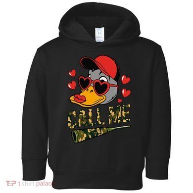 Call Me Valentines Duck Hunting Lover For Hunter Toddler Hoodie