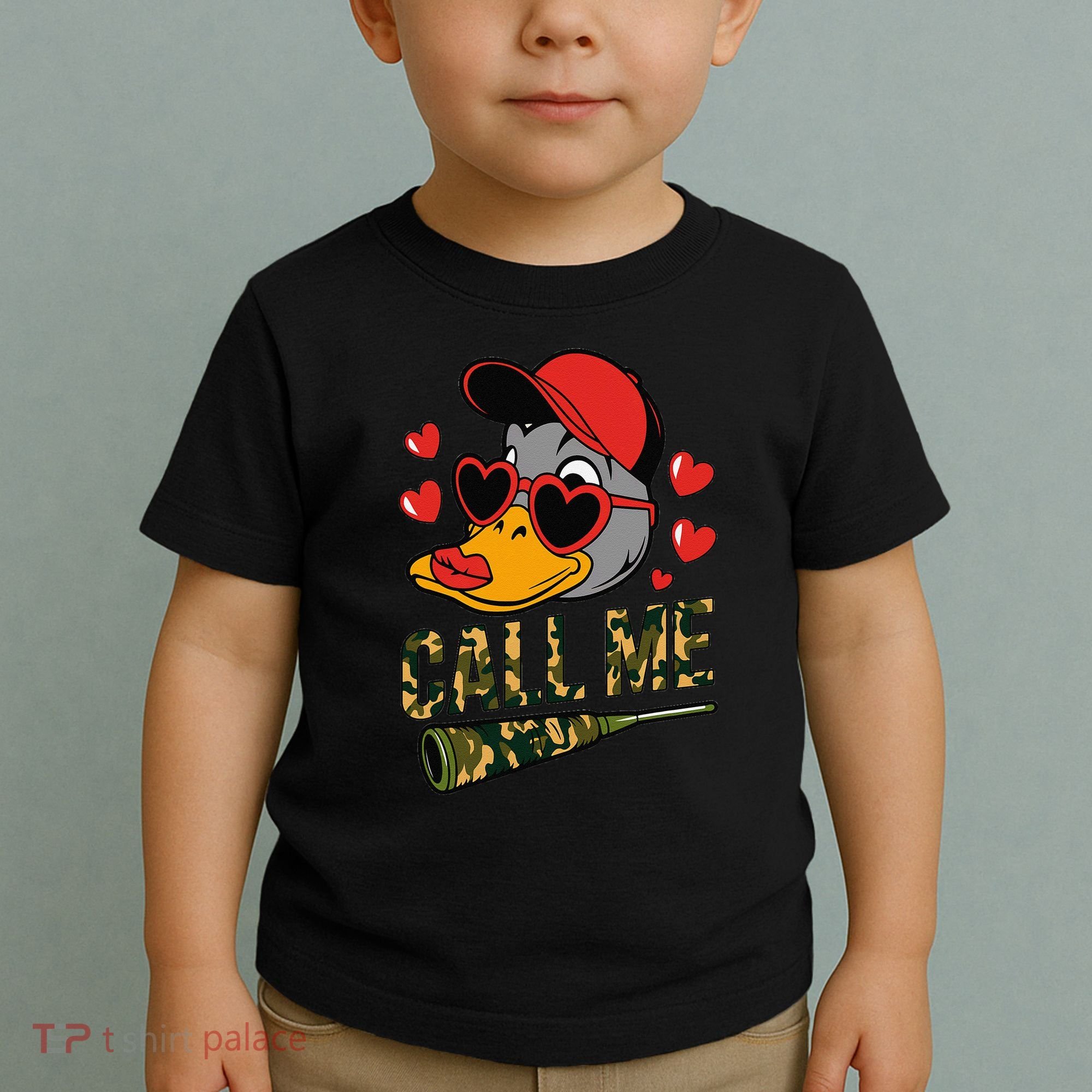 Call Me Valentines Duck Hunting Lover For Hunter Toddler T-Shirt
