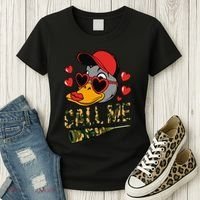 Call Me Valentines Duck Hunting Lover For Hunter Women's T-Shirt thumb 3