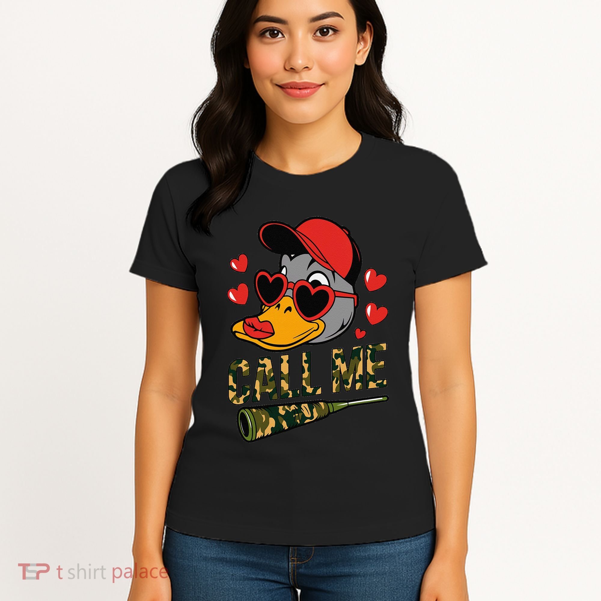 Call Me Valentines Duck Hunting Lover For Hunter Women's T-Shirt