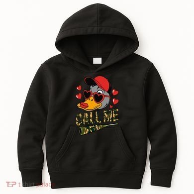 Call Me Valentines Duck Hunting Lover For Hunter Kids Hoodie