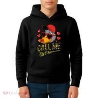 Call Me Valentines Duck Hunting Lover For Hunter Kids Hoodie thumb 4