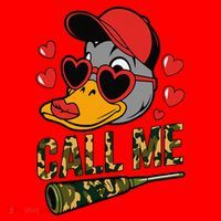 Call Me Valentines Duck Hunting Lover For Hunter Santa Hat thumb 1
