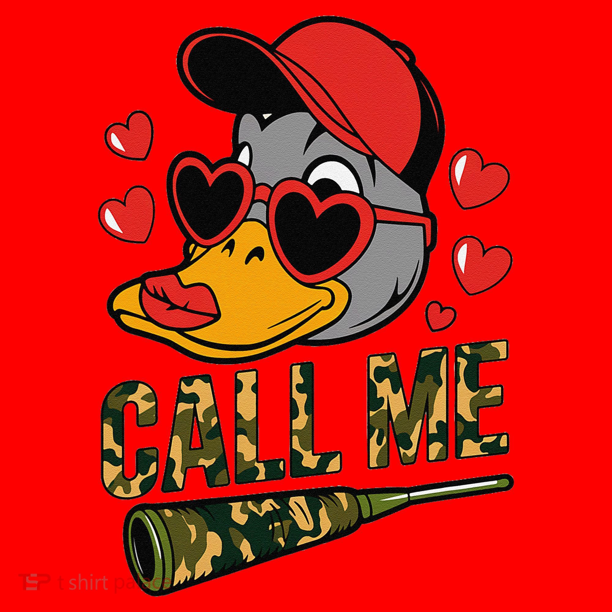 Call Me Valentines Duck Hunting Lover For Hunter Santa Hat