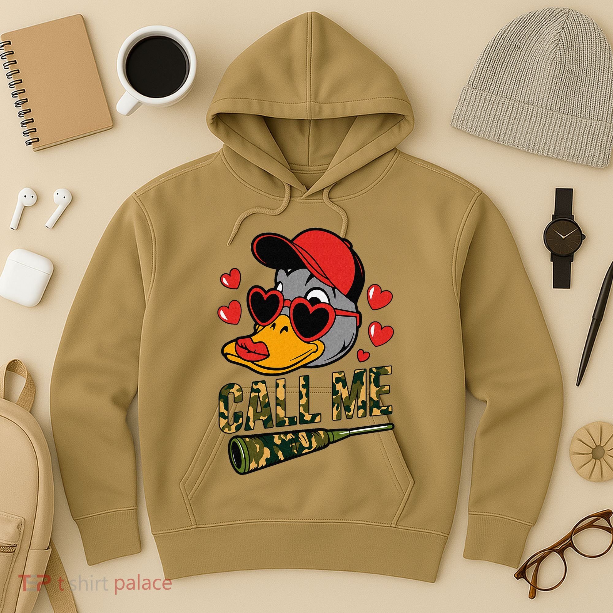 Call Me Valentines Duck Hunting Lover For Hunter Hoodie