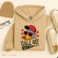 Call Me Valentines Duck Hunting Lover For Hunter Hoodie thumb 4