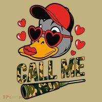 Call Me Valentines Duck Hunting Lover For Hunter Mousepad thumb 1