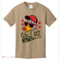 Call Me Valentines Duck Hunting Lover For Hunter Kids T-Shirt thumb 0