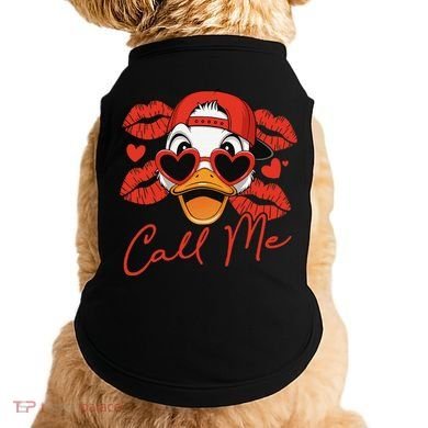 Call Me Valentines Duck Hunting Lover For Hunter Doggie Tank