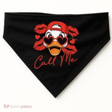 Call Me Valentines Duck Hunting Lover For Hunter USA-Made Doggie Bandana