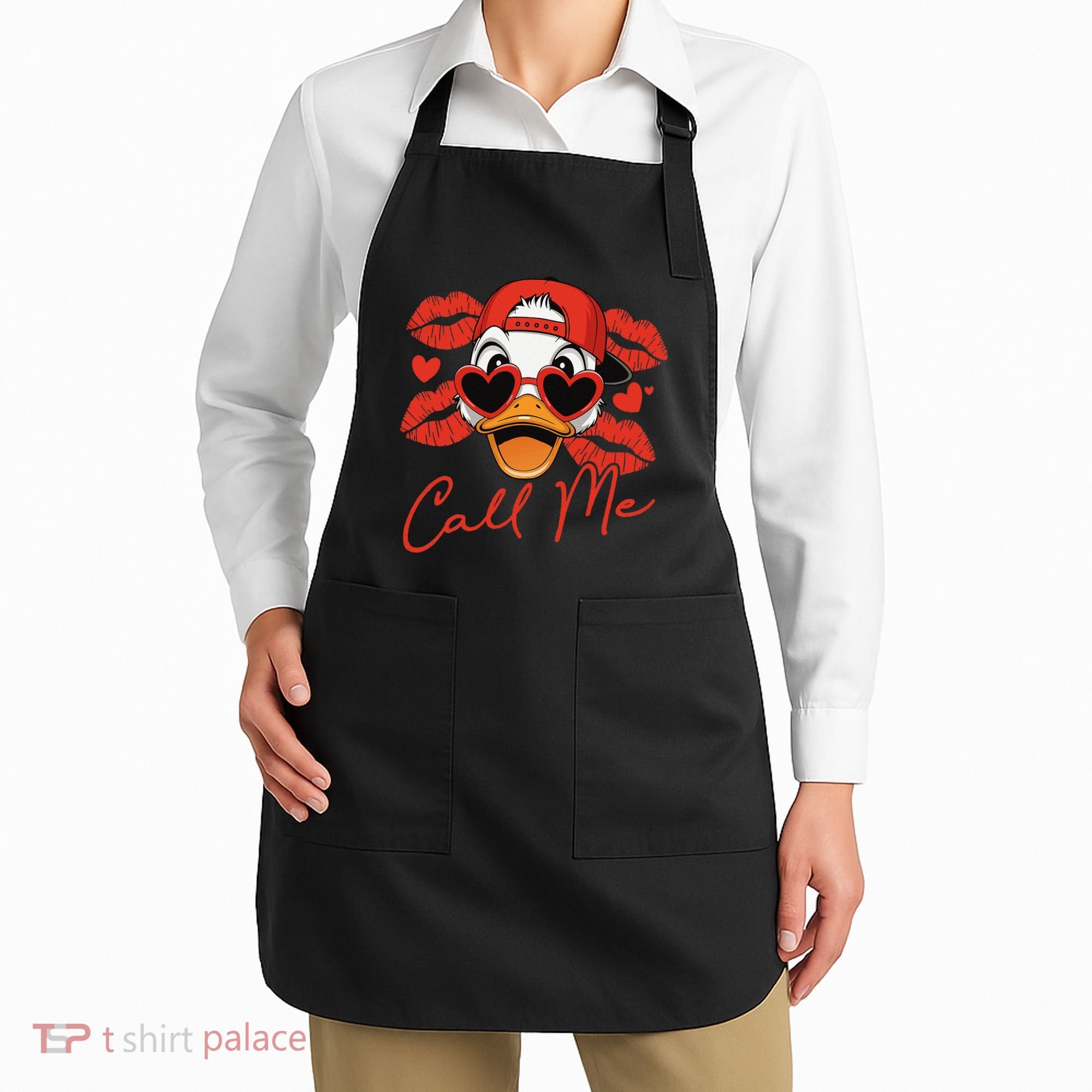 Call Me Valentines Duck Hunting Lover For Hunter Apron