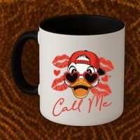 Call Me Valentines Duck Hunting Lover For Hunter Coffee Mug thumb 2