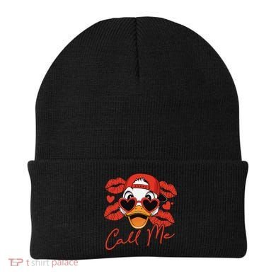 Call Me Valentines Duck Hunting Lover For Hunter Beanie