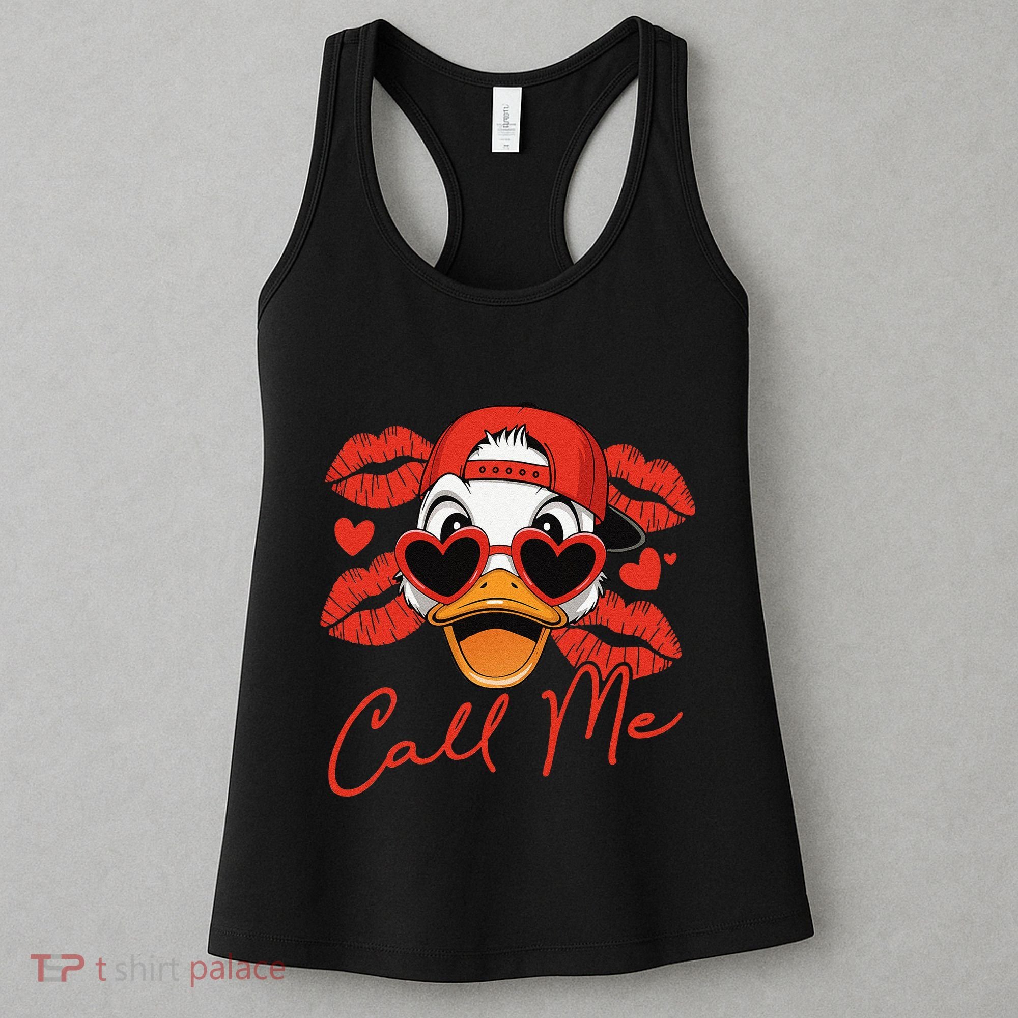 Call Me Valentines Duck Hunting Lover For Hunter Women's Tank Top