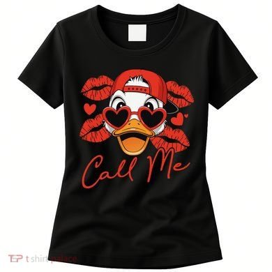 Call Me Valentines Duck Hunting Lover For Hunter Women's T-Shirt