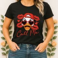 Call Me Valentines Duck Hunting Lover For Hunter Women's T-Shirt thumb 2
