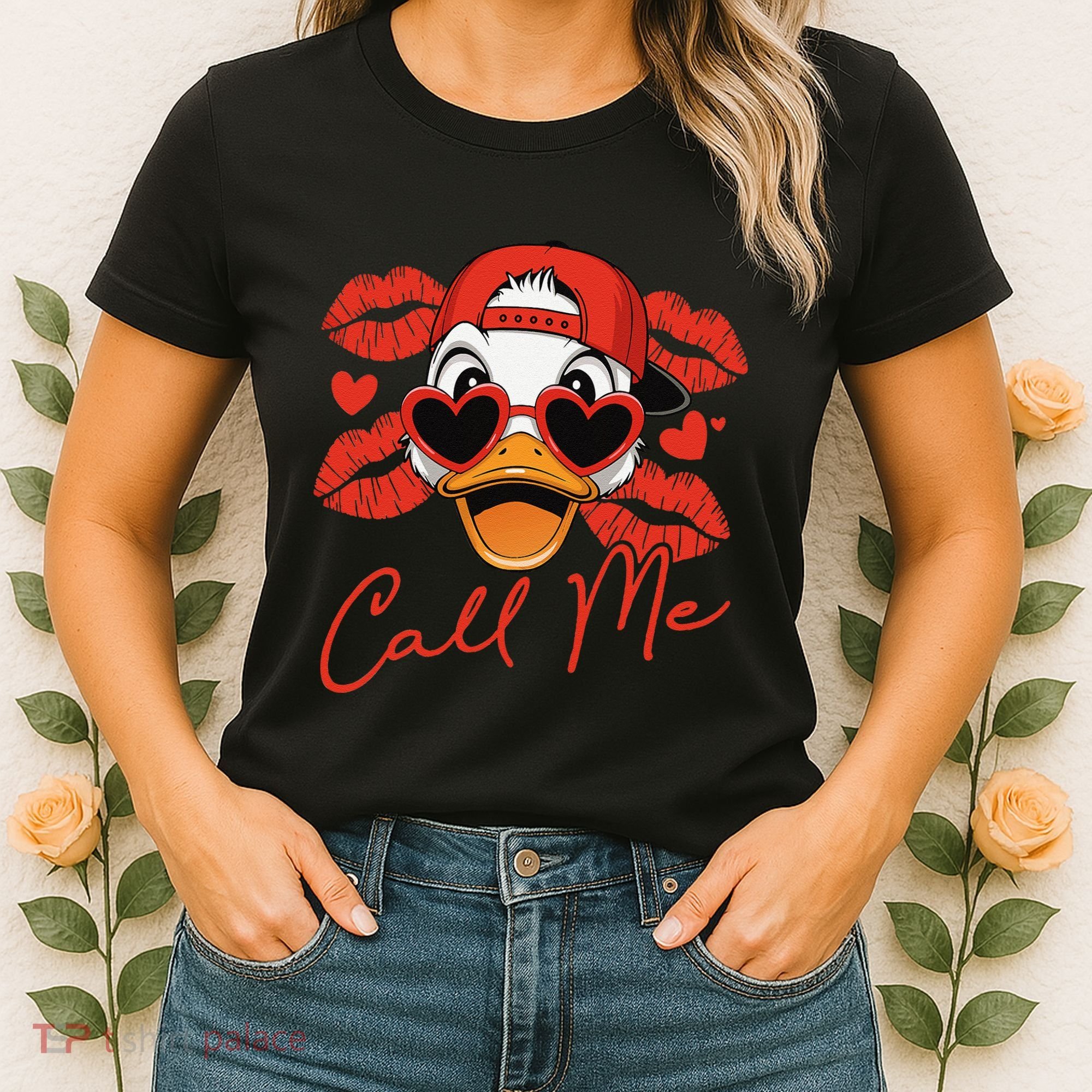 Call Me Valentines Duck Hunting Lover For Hunter Women's T-Shirt