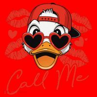 Call Me Valentines Duck Hunting Lover For Hunter Santa Hat thumb 1