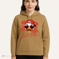 Call Me Valentines Duck Hunting Lover For Hunter Hoodie thumb 5