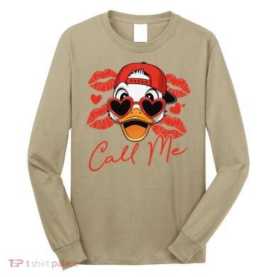 Call Me Valentines Duck Hunting Lover For Hunter Long Sleeve Shirt