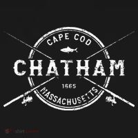 Chatham MA Vintage Crossed Fishing Rods T-Shirt thumb 7