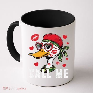 Call Me Valentines Duck Hunting Lover For Hunter Coffee Mug