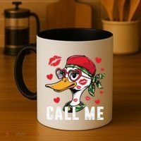 Call Me Valentines Duck Hunting Lover For Hunter Coffee Mug thumb 4