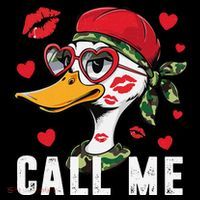 Call Me Valentines Duck Hunting Lover For Hunter Ornament thumb 1