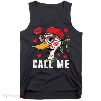 Call Me Valentines Duck Hunting Lover For Hunter Tank Top