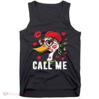 Call Me Valentines Duck Hunting Lover For Hunter Tank Top thumb 0