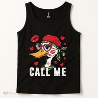 Call Me Valentines Duck Hunting Lover For Hunter Tank Top thumb 2