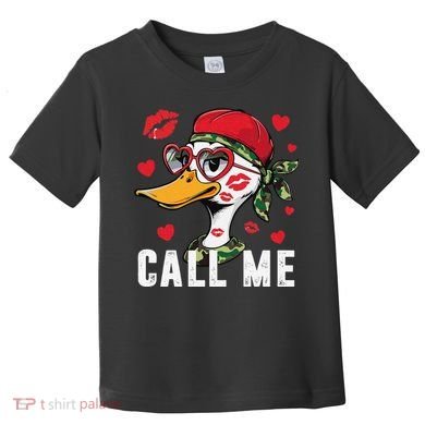 Call Me Valentines Duck Hunting Lover For Hunter Toddler T-Shirt