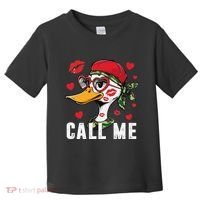 Call Me Valentines Duck Hunting Lover For Hunter Toddler T-Shirt thumb 0