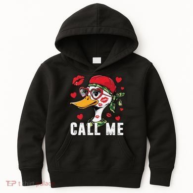 Call Me Valentines Duck Hunting Lover For Hunter Kids Hoodie