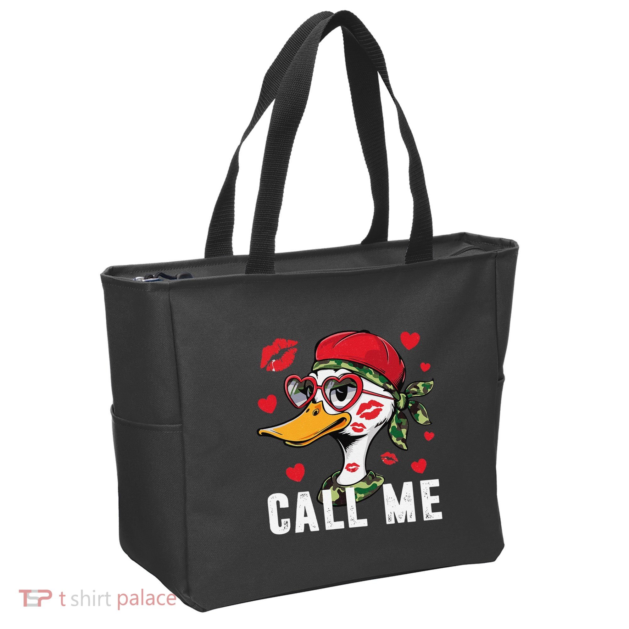 Call Me Valentines Duck Hunting Lover For Hunter Tote Bag