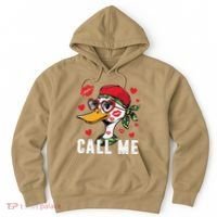 Call Me Valentines Duck Hunting Lover For Hunter Hoodie thumb 0