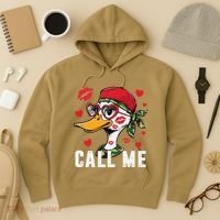Call Me Valentines Duck Hunting Lover For Hunter Hoodie thumb 3