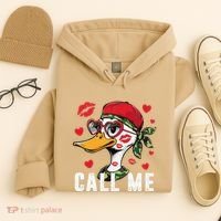 Call Me Valentines Duck Hunting Lover For Hunter Hoodie thumb 4