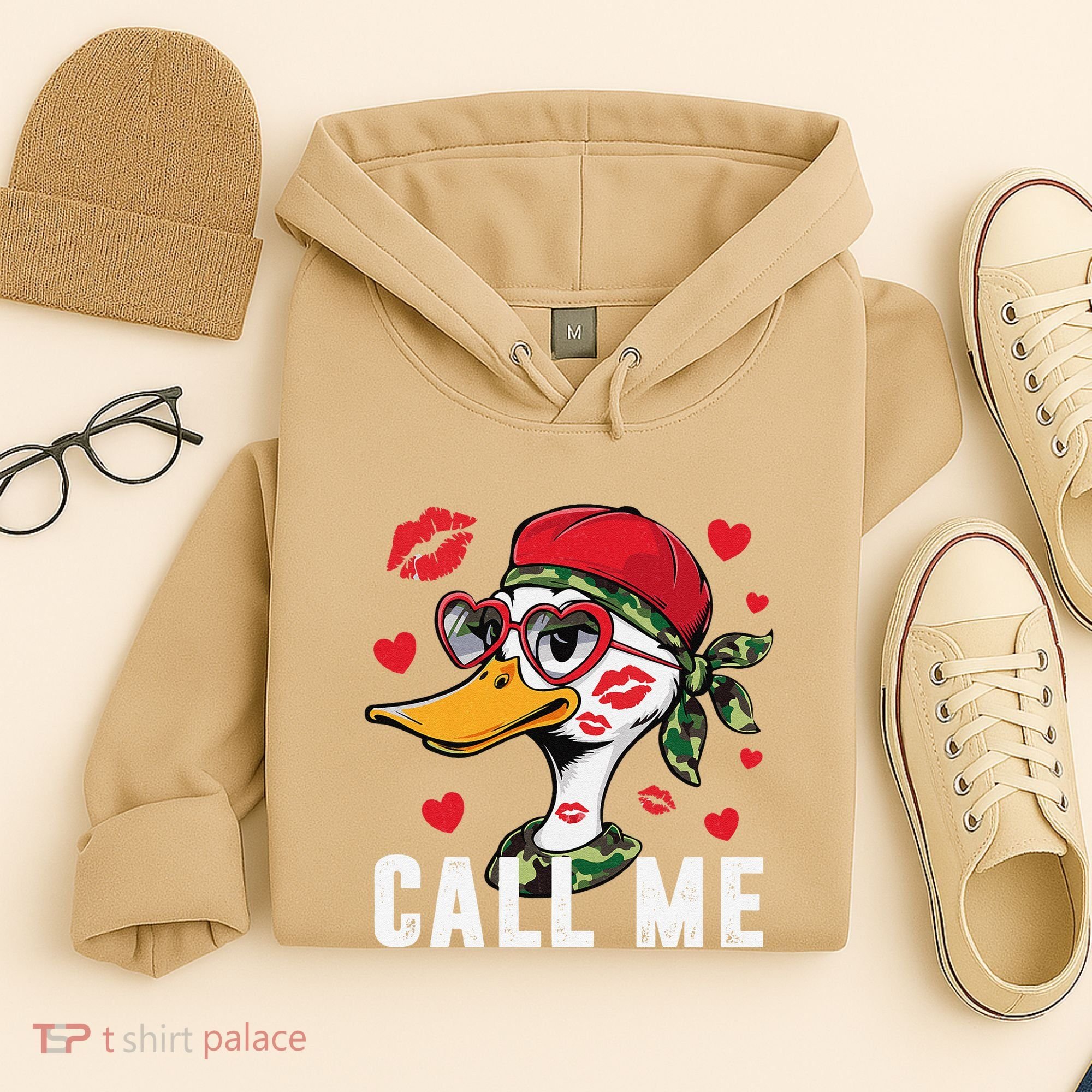 Call Me Valentines Duck Hunting Lover For Hunter Hoodie