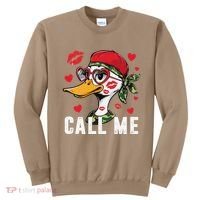 Call Me Valentines Duck Hunting Lover For Hunter Sweatshirt thumb 0