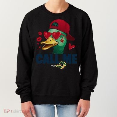 Call Me Valentines Duck Hunting Lover Funny Hunter Women's Sweatshirt