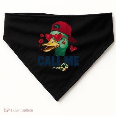 Call Me Valentines Duck Hunting Lover Funny Hunter USA-Made Doggie Bandana
