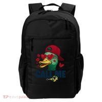 Call Me Valentines Duck Hunting Lover Funny Hunter Backpack thumb 0