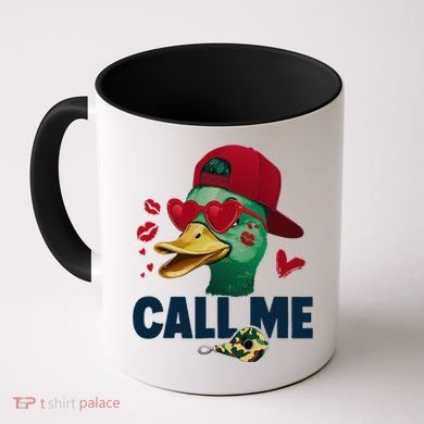Call Me Valentines Duck Hunting Lover Funny Hunter Coffee Mug