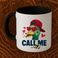 Call Me Valentines Duck Hunting Lover Funny Hunter Coffee Mug thumb 2