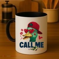 Call Me Valentines Duck Hunting Lover Funny Hunter Coffee Mug thumb 4