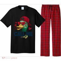 Call Me Valentines Duck Hunting Lover Funny Hunter Pajama Set thumb 0