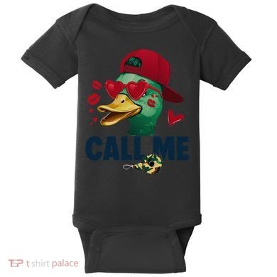 Call Me Valentines Duck Hunting Lover Funny Hunter Baby Bodysuit